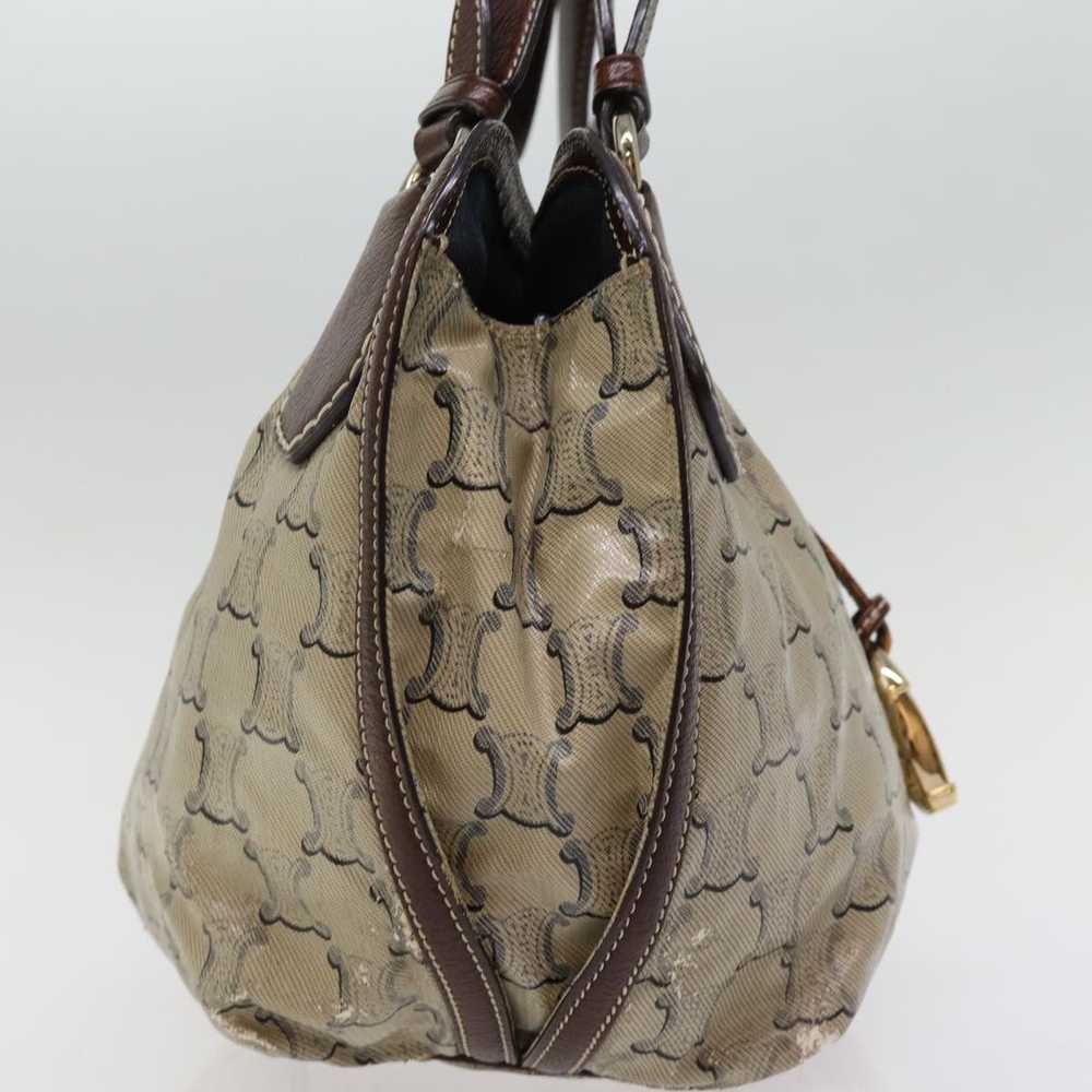 Celine CELINE Paris Macadam Canvas Hand Bag Brown… - image 3