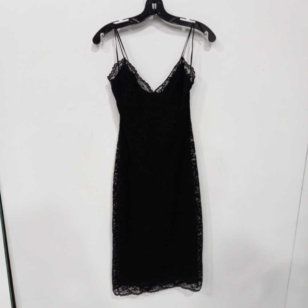 Express Black Lace Spaghetti Strap Dress Size XS … - image 1