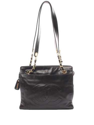 CHANEL Pre-Owned 1994-1996 CC leather shoulder ba… - image 1