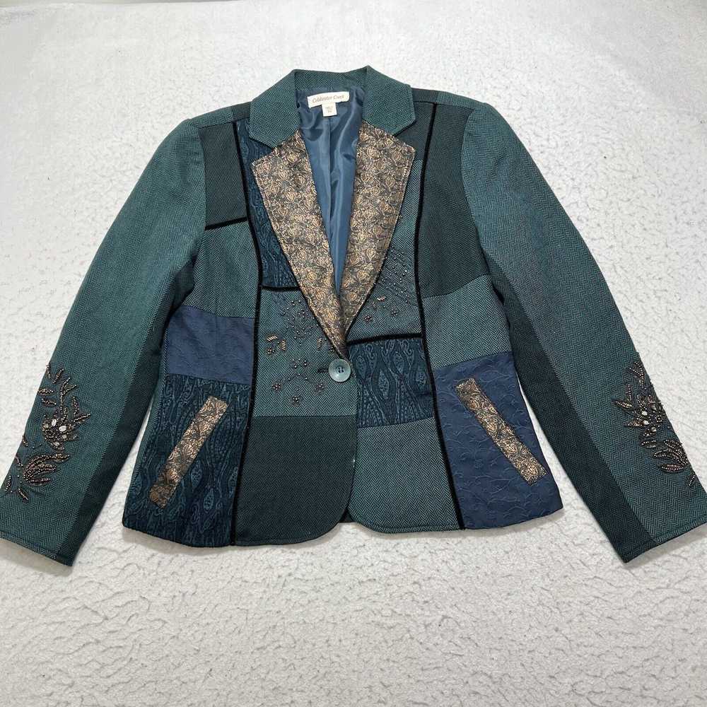 Coldwater Creek Coldwater Creek Teal Green Blazer… - image 1