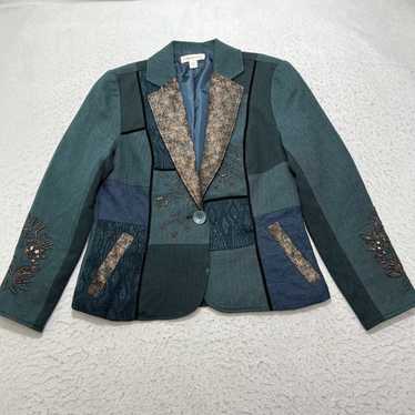 Coldwater Creek Coldwater Creek Teal Green Blazer… - image 1