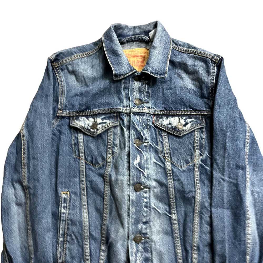 Vintage Y2K VTG Levis Denim Bleach Wash Light Blu… - image 4