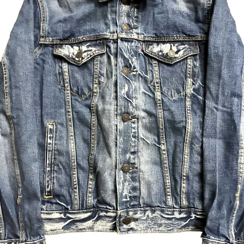 Vintage Y2K VTG Levis Denim Bleach Wash Light Blu… - image 8