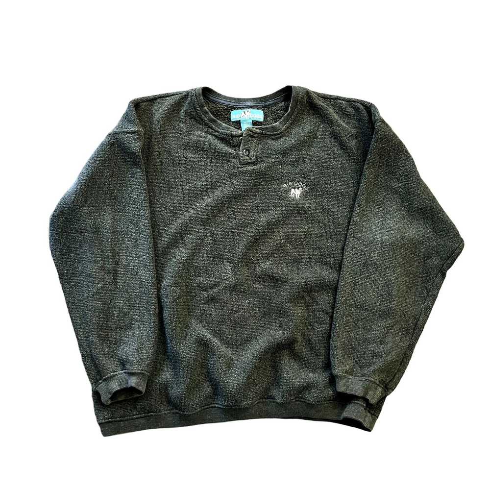 Vintage 90s/Y2K VTG Gray Charcoal Big Dogs Pullov… - image 2