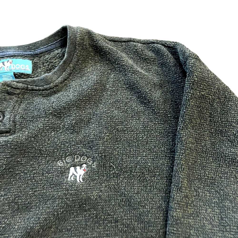 Vintage 90s/Y2K VTG Gray Charcoal Big Dogs Pullov… - image 6