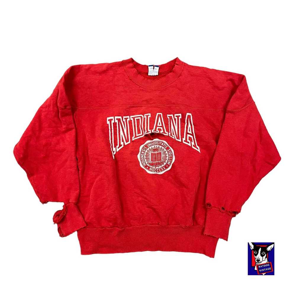 Vintage 90s Thrashed Distressed Indiana Universit… - image 1