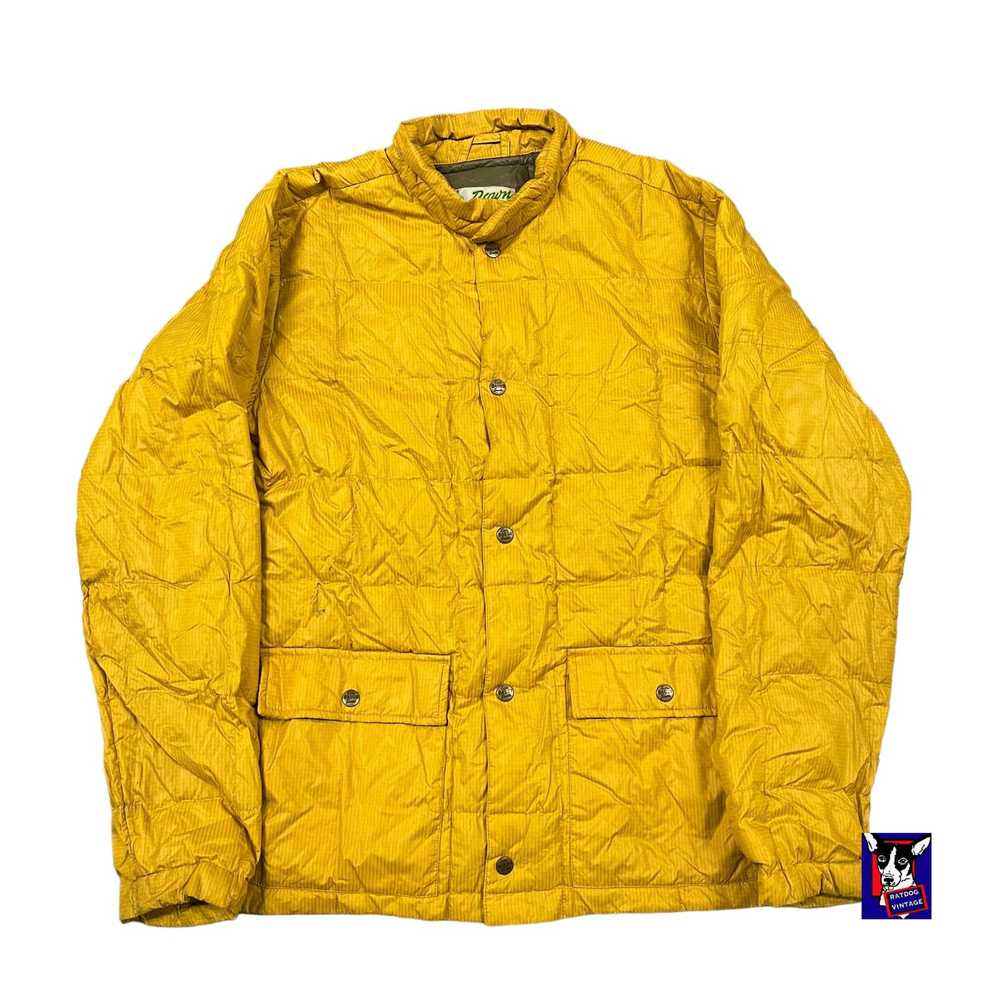 Vintage Y2K VTG Eddie Bauer Yellow Quilted Light … - image 1