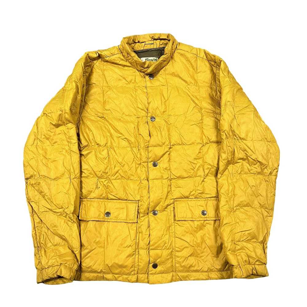 Vintage Y2K VTG Eddie Bauer Yellow Quilted Light … - image 2