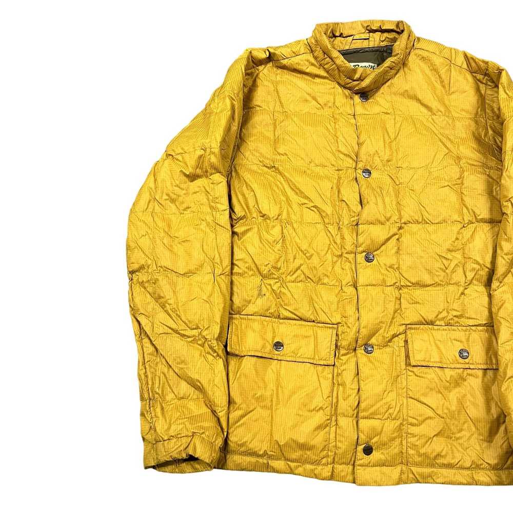 Vintage Y2K VTG Eddie Bauer Yellow Quilted Light … - image 4