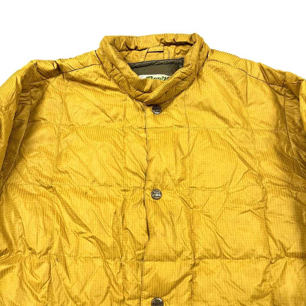 Vintage Y2K VTG Eddie Bauer Yellow Quilted Light … - image 6