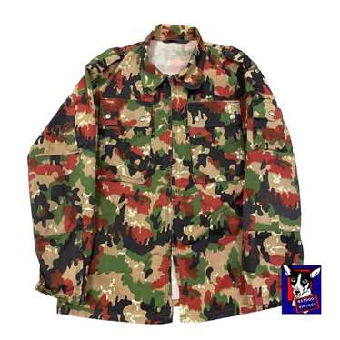 Vintage 80s/90s VTG Swiss Camouflage Military Alp… - image 1