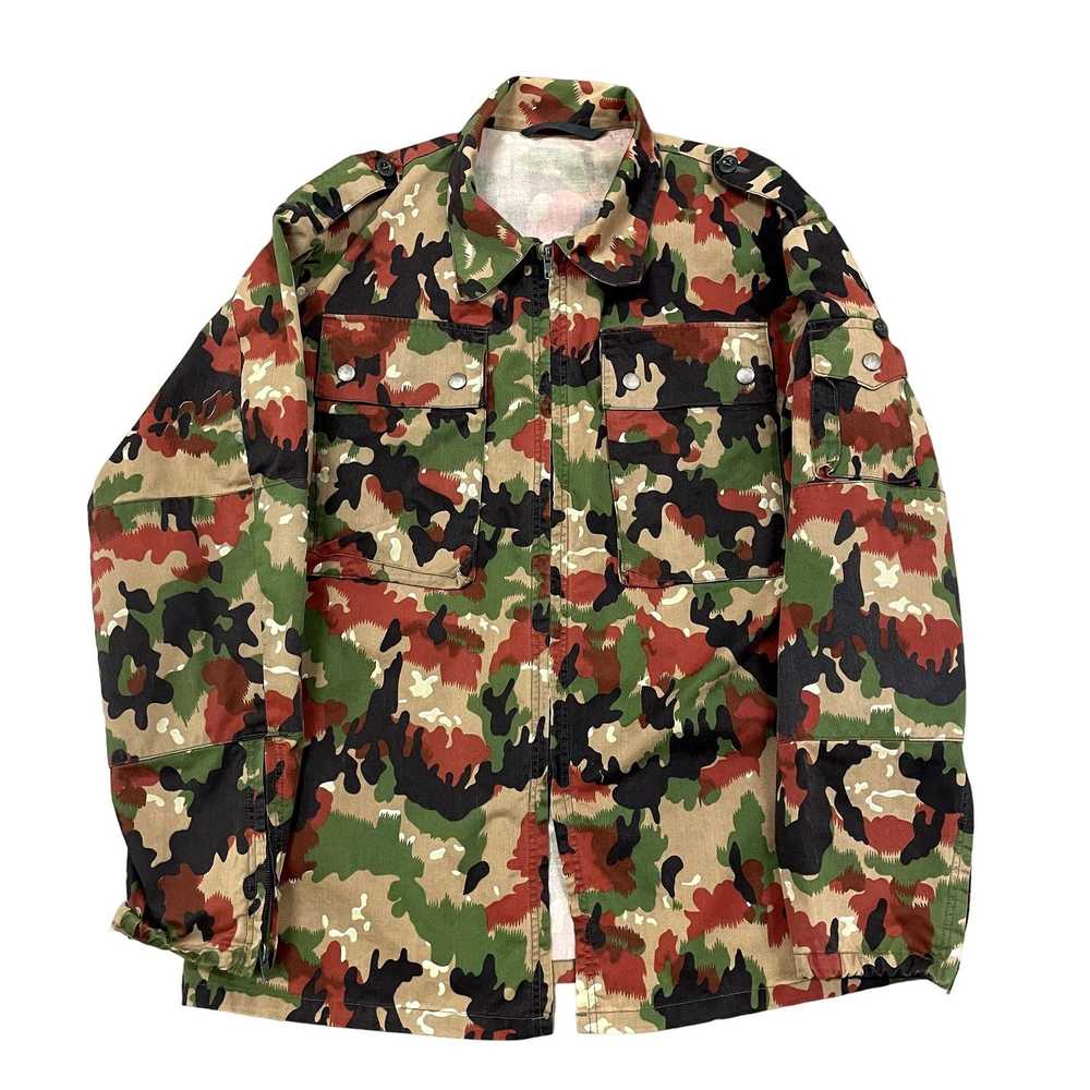 Vintage 80s/90s VTG Swiss Camouflage Military Alp… - image 2