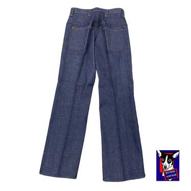 Vintage 70s VTG JC Penney's Indigo Blue Denim No … - image 1