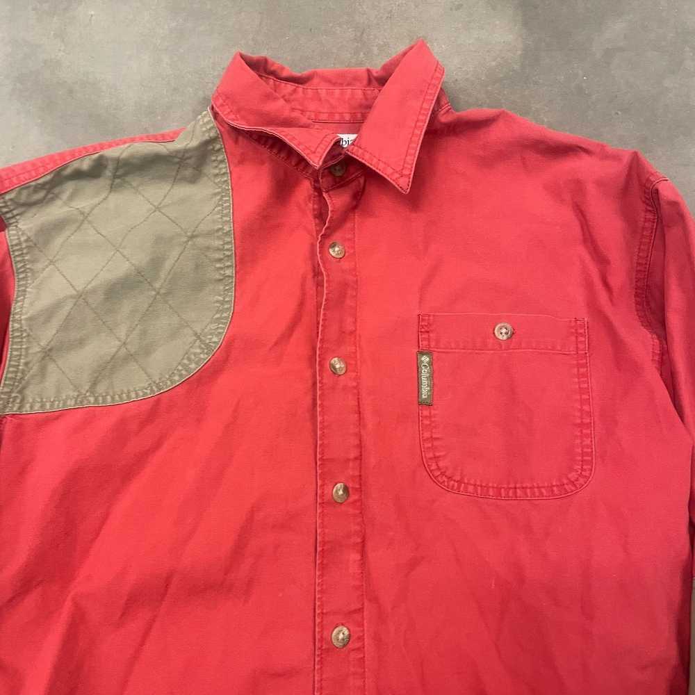 Vintage 90s/Y2K VTG Salmon Pink Orange Columbia S… - image 6