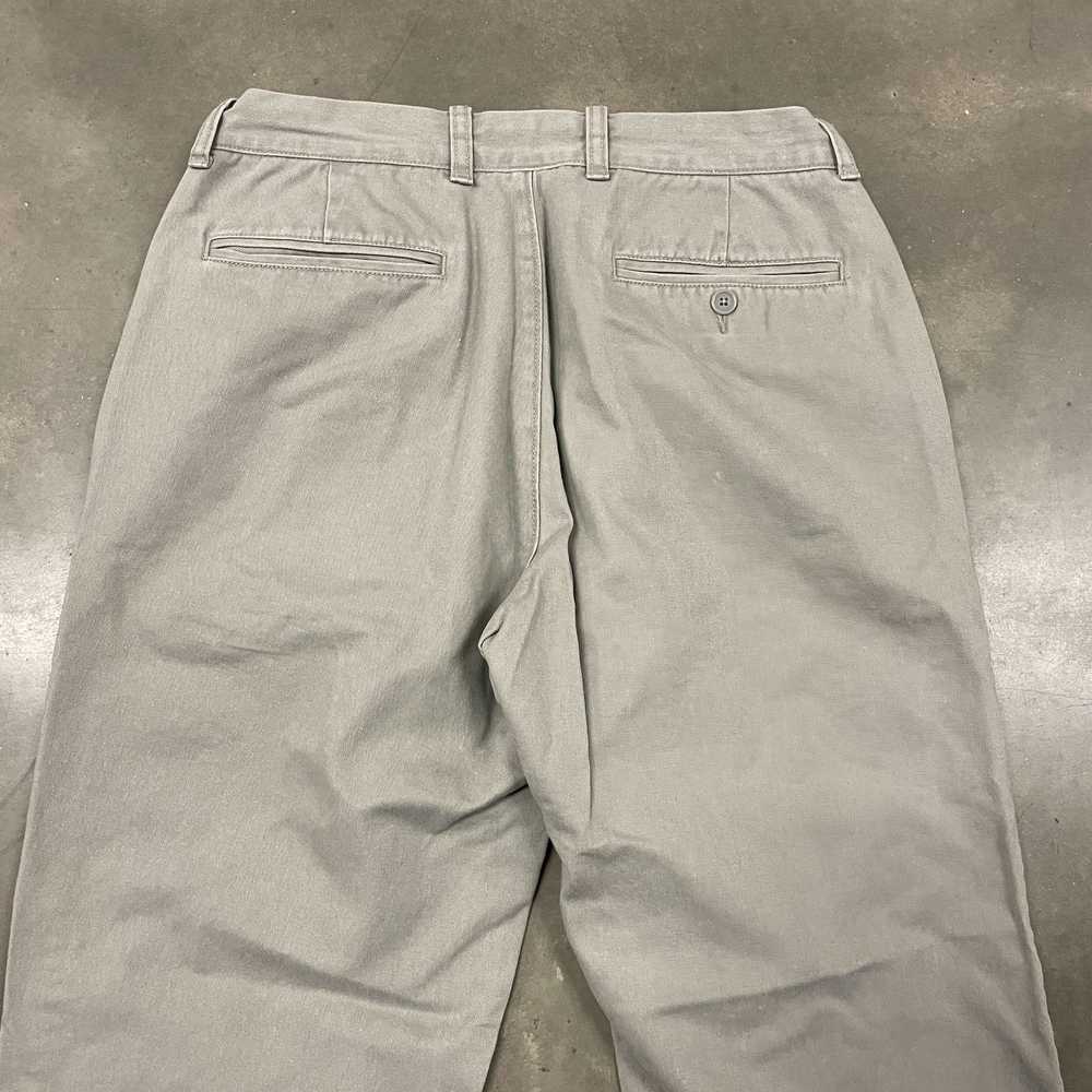 Vintage Y2K VTG J Crew Cotton Gray Khaki Chinos P… - image 11