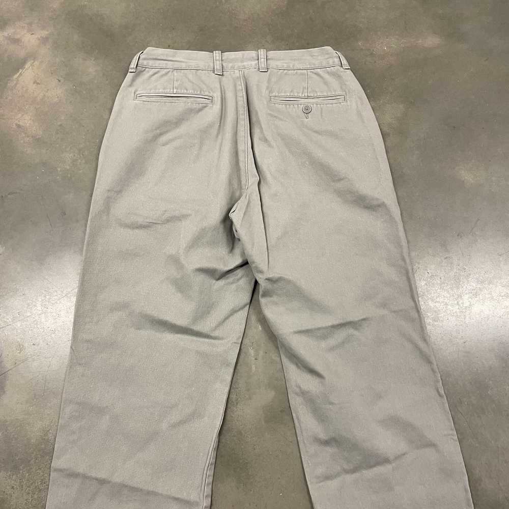 Vintage Y2K VTG J Crew Cotton Gray Khaki Chinos P… - image 12