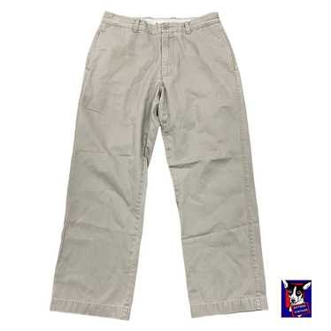 Vintage Y2K VTG J Crew Cotton Gray Khaki Chinos P… - image 1