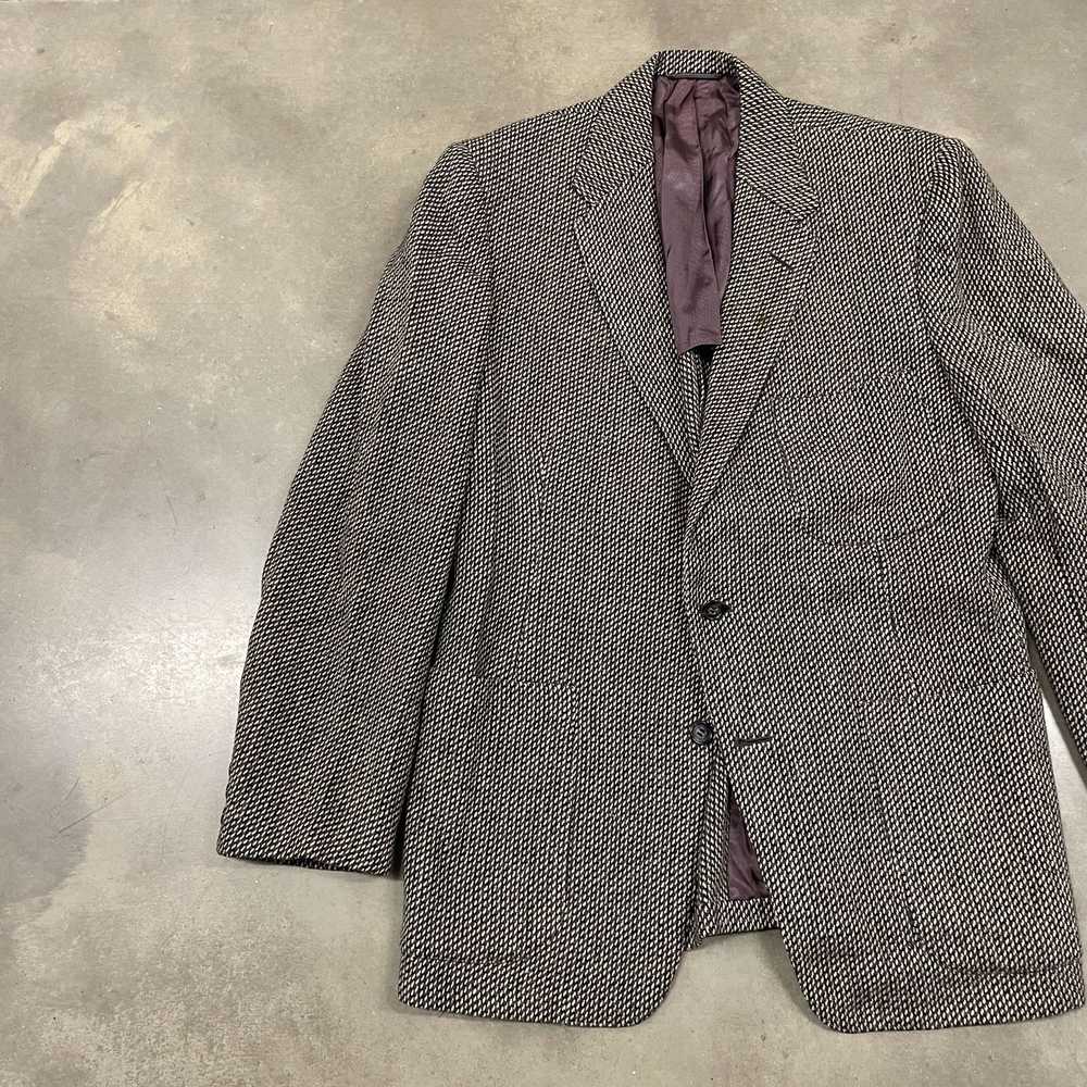 Vintage 60S VTG Gray Tweed Hart Schaffner Marx 2 … - image 5