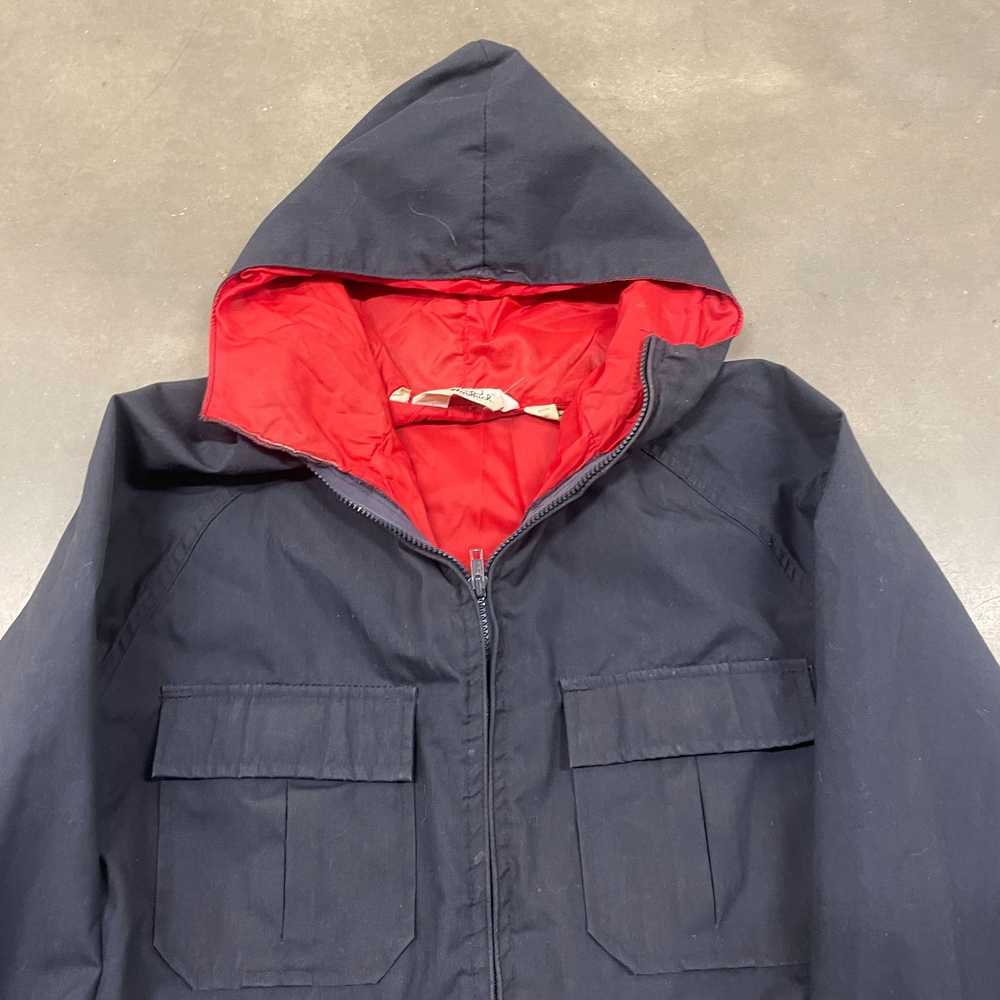 Vintage 80s VTG Woolrich Blue/Red 60 40 Nylon Cot… - image 3