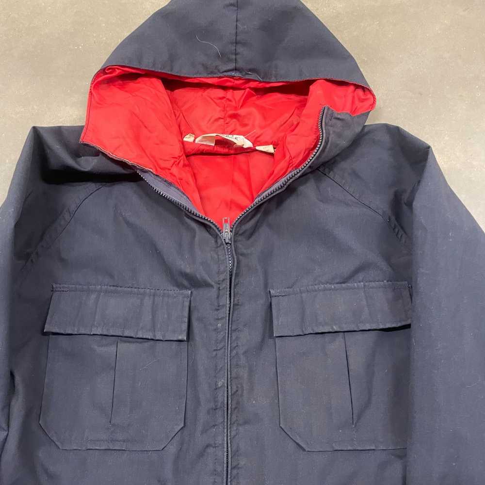 Vintage 80s VTG Woolrich Blue/Red 60 40 Nylon Cot… - image 6