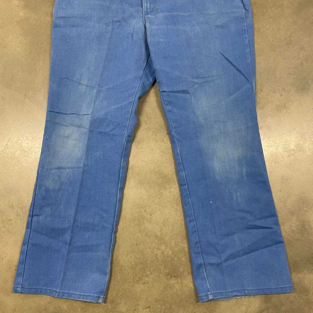 Vintage 70s VTG Baby Powder Blue Dickies Talon 42… - image 11