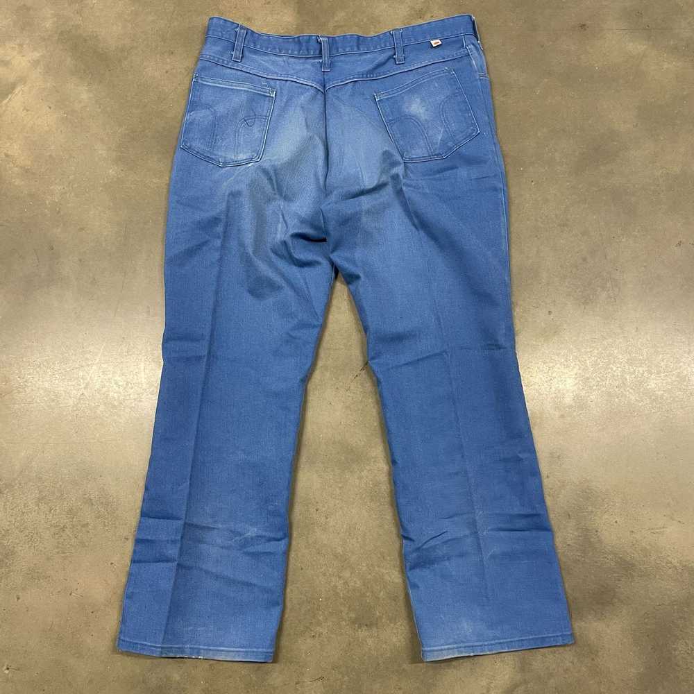 Vintage 70s VTG Baby Powder Blue Dickies Talon 42… - image 2