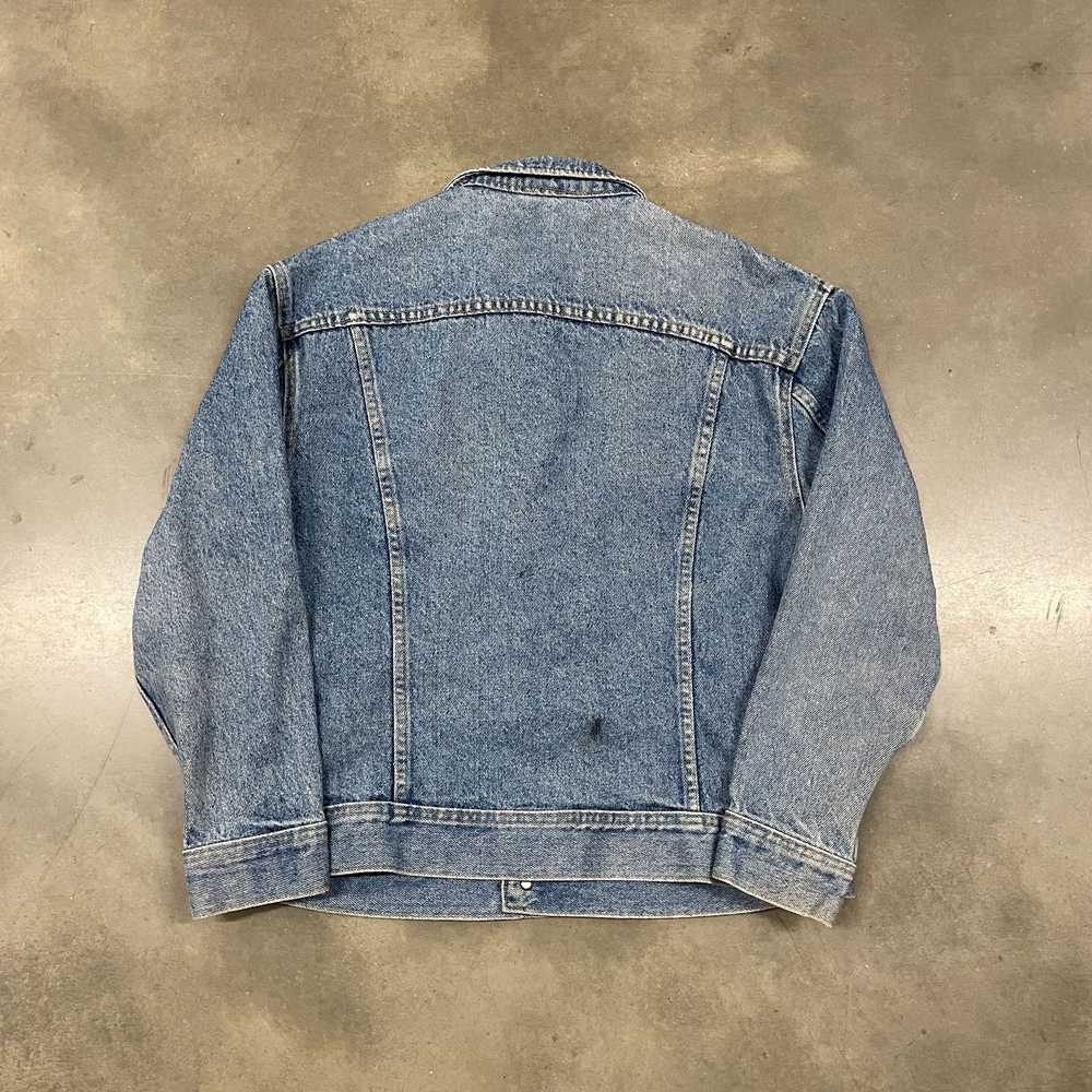 Vintage 80s VTG Lee Rider Denim Jean Jacket M Blu… - image 8