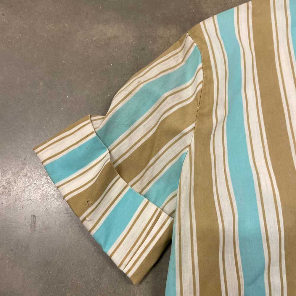 Vintage 70s Blue/Beige Stripe California Graff Pe… - image 8