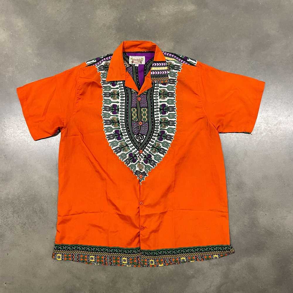 Vintage 70s VTG Orange/Purple 'Waikiki Creations'… - image 2