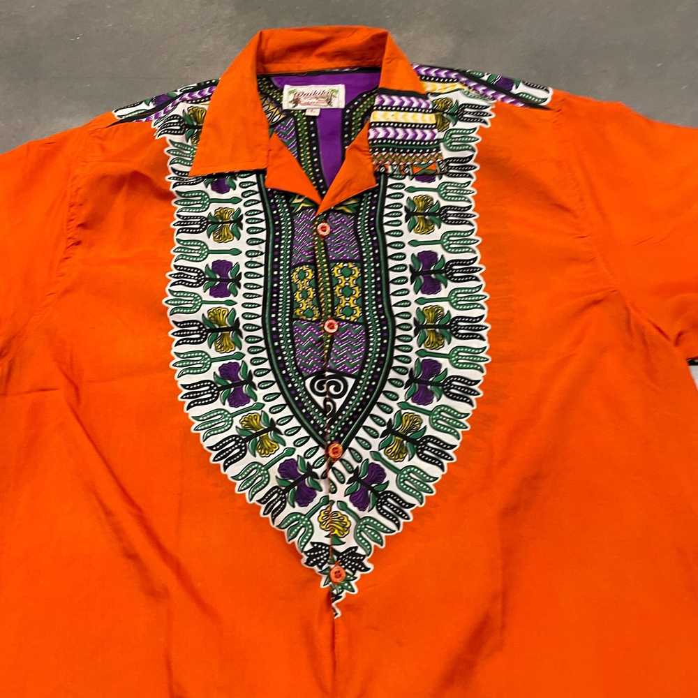 Vintage 70s VTG Orange/Purple 'Waikiki Creations'… - image 3