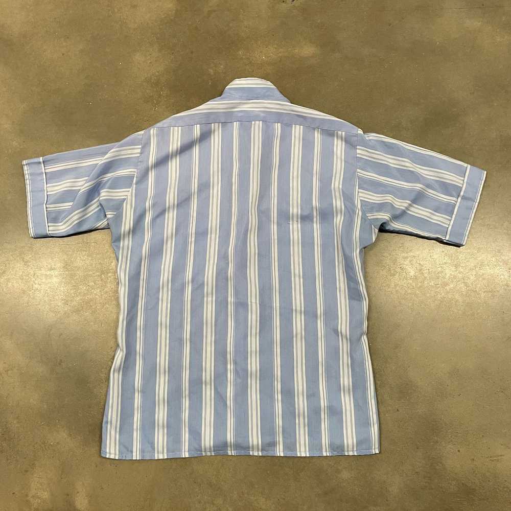 Vintage 70s VAN HEUSEN Hampshire House Blue/White… - image 10