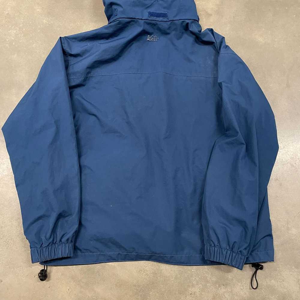 Vintage 80s REI CO-OP Blue Nylon Hooded Parka Zip… - image 10