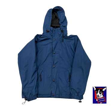 Vintage 80s REI CO-OP Blue Nylon Hooded Parka Zip… - image 1