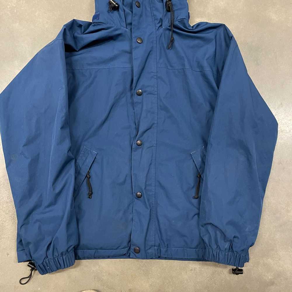 Vintage 80s REI CO-OP Blue Nylon Hooded Parka Zip… - image 5