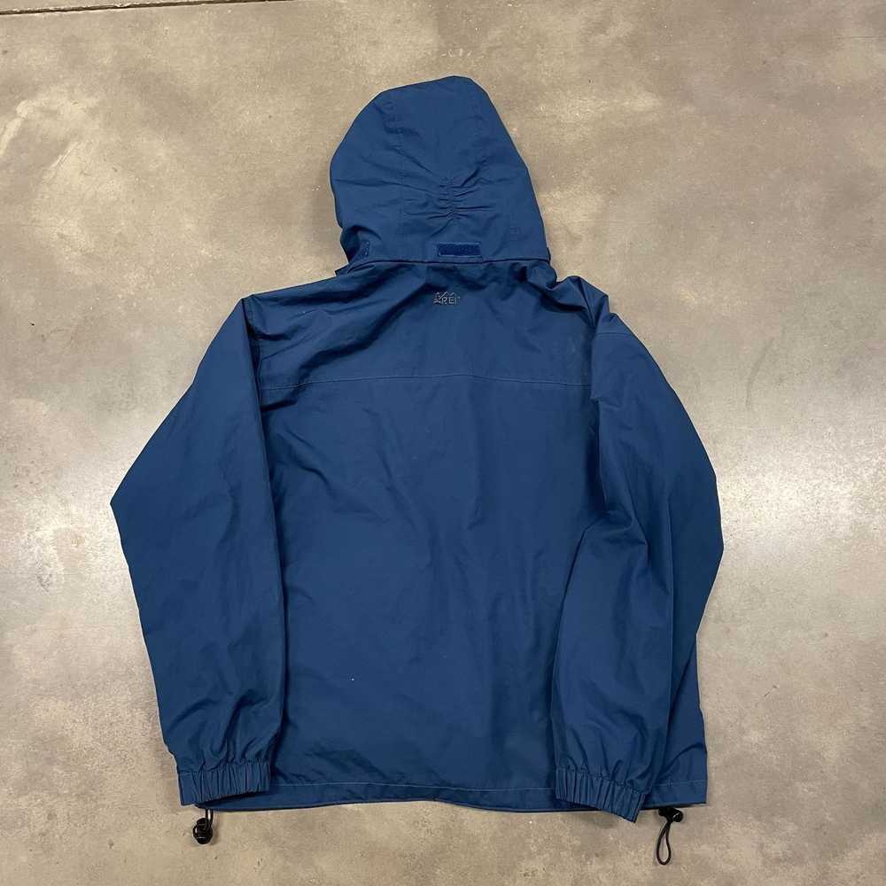 Vintage 80s REI CO-OP Blue Nylon Hooded Parka Zip… - image 8