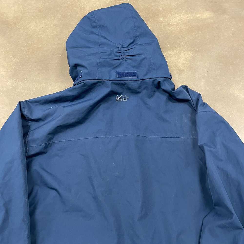 Vintage 80s REI CO-OP Blue Nylon Hooded Parka Zip… - image 9