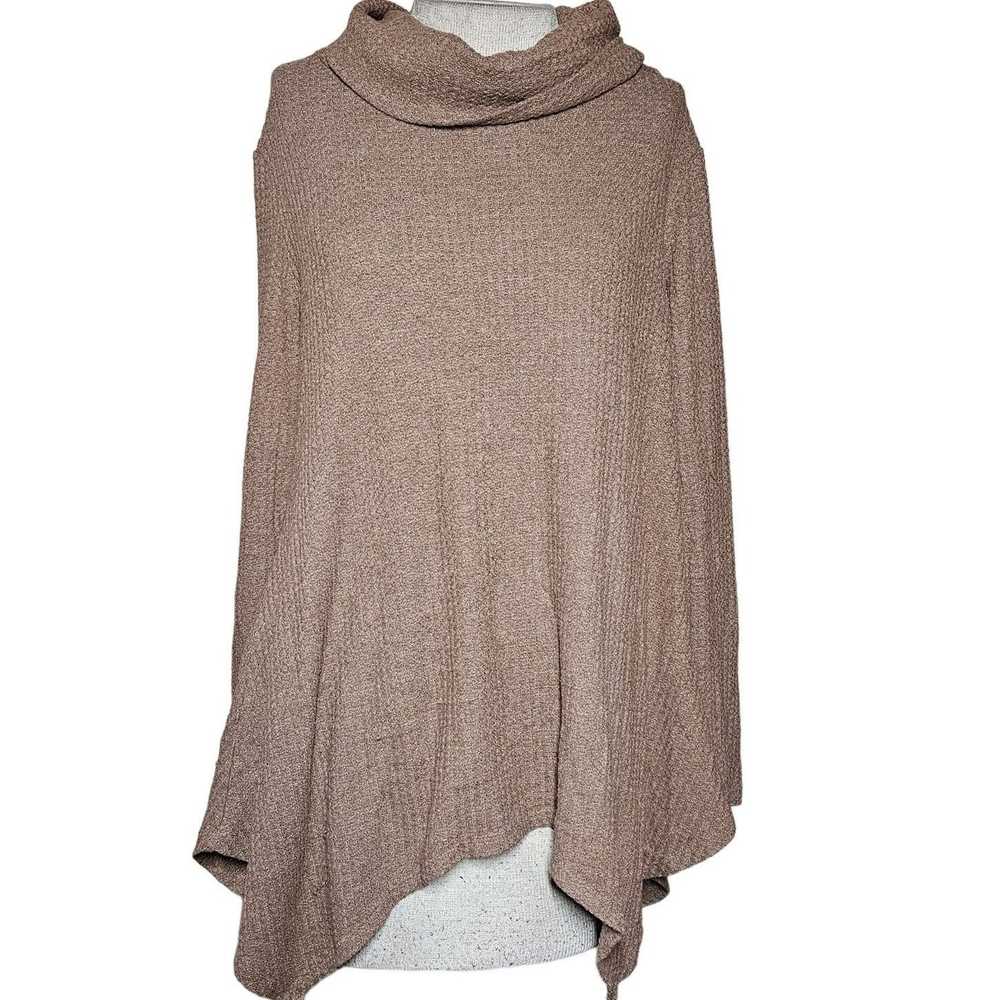 Sonoma Brown Oversized Turtleneck Sweater Size La… - image 1