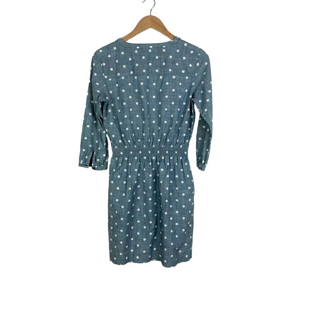 Brooks Brothers Womens Blue Chambray Polka Dot Sh… - image 2