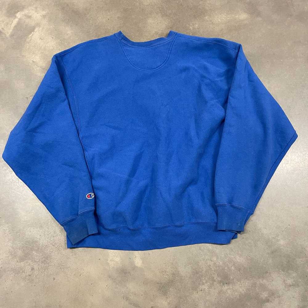 Vintage 90s Champion Reverse Weave Blue 'Bobcat F… - image 8