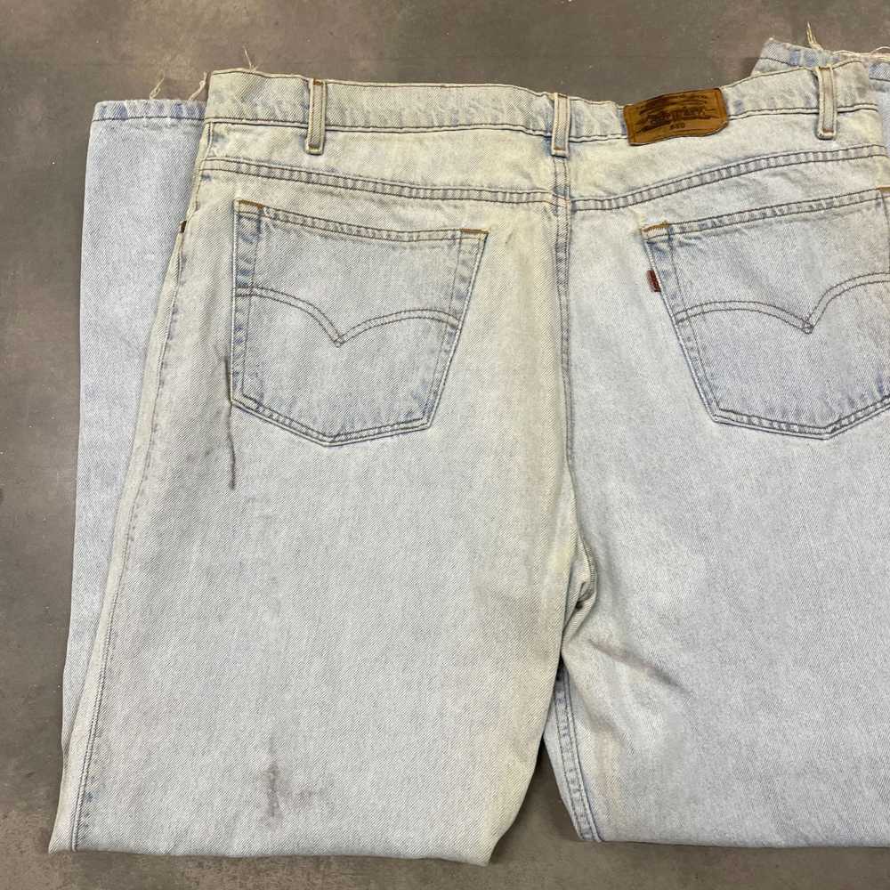 Vintage 90S Levis 540 Relaxed Fit Distressed Ligh… - image 3