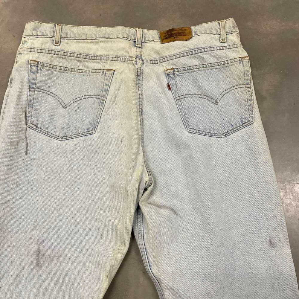 Vintage 90S Levis 540 Relaxed Fit Distressed Ligh… - image 7