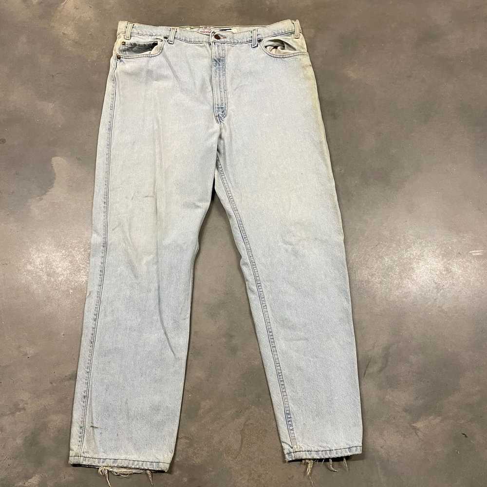 Vintage 90S Levis 540 Relaxed Fit Distressed Ligh… - image 8