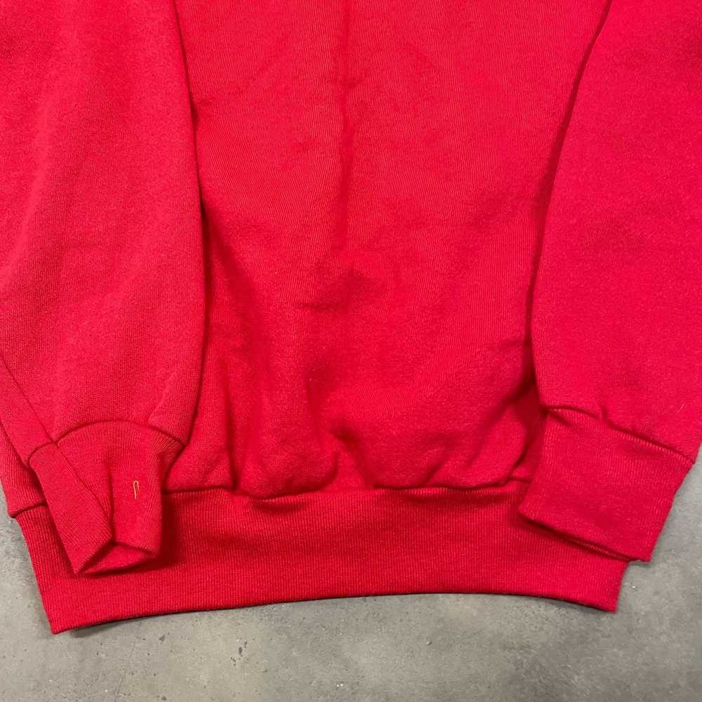 Vintage 80S Red Blank Raglan Crewneck Sweatshirt … - image 4