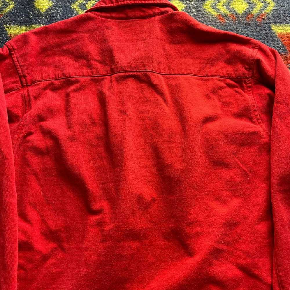 Vintage 80s Vtg Eddie Bauer Cotton Red Polo Shirt… - image 8