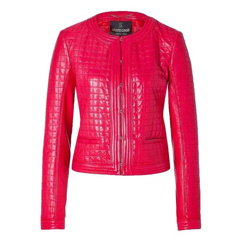 Roberto Cavalli Leather biker jacket - image 1