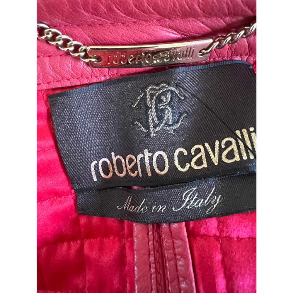 Roberto Cavalli Leather biker jacket - image 5