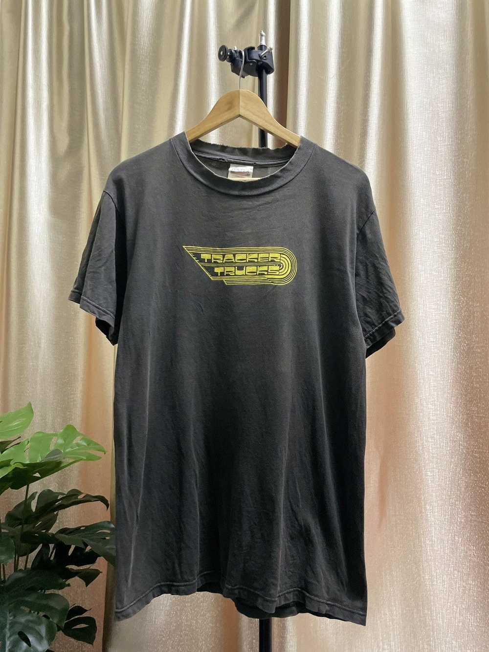 Rare × Vintage VINTAGE TRACKER TRUCKS TEE - image 1