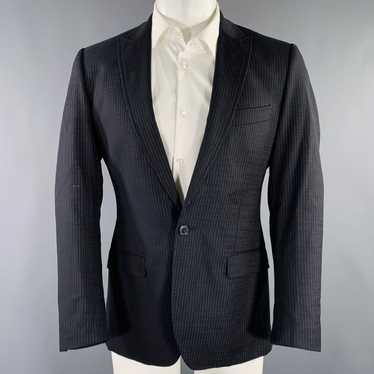 Dolce & Gabbana Navy Stripe Virgin Wool Sport Coat - image 1