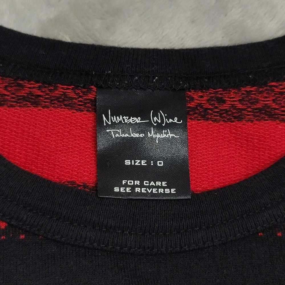 Number (N)ine Number (N)ine Red & Black Sweater - image 3