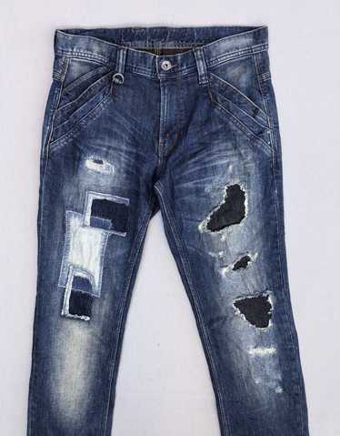 Designer × Distressed Denim × Japanese Brand Nico… - image 1